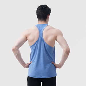 Débardeur de sport pour homme personnalisé avec logo OEM, sans manches, en coton, pour la musculation et la course à pied en salle de sport - Product Image 4