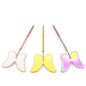 Espejo de pestañas de acero inoxidable, logotipo de marca OEM, extensiones de pestañas, accesorios de maquillaje cosmético de bolsillo, extensiones de pestañas, espejos - Product Image 5