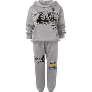 Ropa Deportiva ÚNICA con Logotipo Personalizado, Conjunto Deportivo de 2 Piezas con Capucha, Cortavientos, Ecológico, de Forro Polar, con Cordón Ajustable para Mujer, Otoño-Invierno - Product Image 1