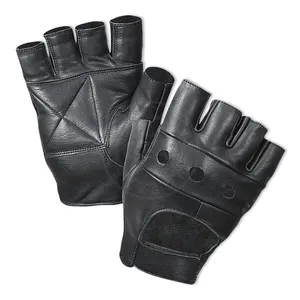 Pakistan Supplier Factory / Men Sports Gym Fitness / Leather Weight Lifting Gloves