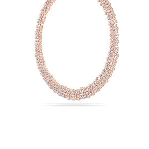 Collier de diamants majestueux | Or 14K avec diamants cultivés en laboratoire de 68.54 ct | Options or blanc rose et jaune - Product Image 2