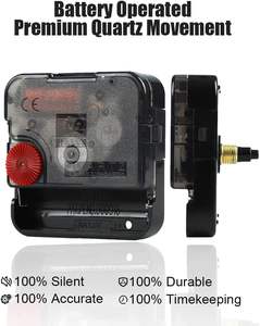 Wooden Wall <b>Clock</b> Silent Non Ticking 10 Inch Analog <b>Battery</b> Operated Round Quartz Kitchen <b>Clock</b> - Product Image 6