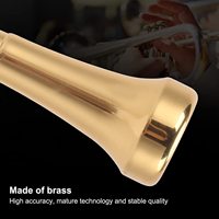 Brass Trumpet Mouthpiece(3C 5C 7C) Bright Tone Instruments Mouthpiece for Beginners and Professional Players(7C)