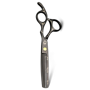 กรรไกรซอยบางเคลือบสีดำเยอรมัน5.5นิ้วสำหรับร้านเสริมสวย - Product Image 5