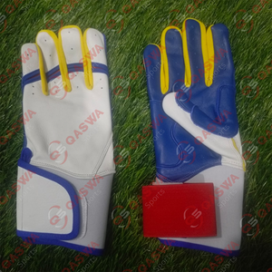 Dernier modèle de gants de frappeur de baseball multicolores en cuir de vachette de la meilleure qualité Gants de frappeur à sangle réglable pour les joueurs - Product Image 1