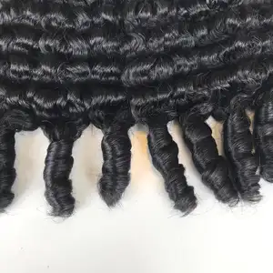 Fancy Curly Vietnamese Raw Hair Extensions Natural Color Hair Vendors Vietnamese Cuticle Aligned