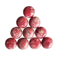 NOUVEAU - Vente en gros : Sphère de thulite naturelle de haute qualité, agate étoilée, pierres de guérison pour la décoration intérieure et la méditation, fait main