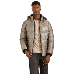 OEM Custom Printed Men's High Quality Winter Casual Puffer <b>Jacket</b> Stand Collar Front Logo Pockets Wholesale High Street - Product Image 6