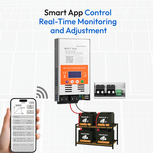 Nhỏ nhưng chính xác MPPT SOLAR CHARGE CONTROLLER 80A 12V 24V 48V tự động Pin điện áp nhận dạng + Wifi - Product Image 4