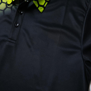 Nouveauté T-shirt polo à manches courtes et motif uni pour hommes, coupe sèche et légère, design au meilleur prix en vente - Product Image 2