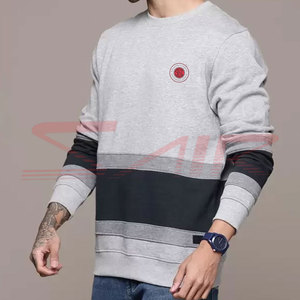Sweat-shirt en molleton 100% coton pour homme, tendance classique, logo personnalisé, écologique, 330g, couleur unie, décontracté, manches longues - Product Image 1
