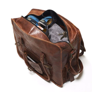 Vente en gros de mallette portable en cuir de luxe mallette pour ordinateur portable étui étanche pour ordinateur professionnel support pour cuir véritable - Product Image 5