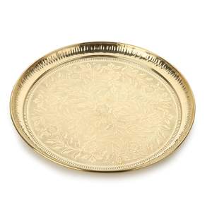 Laiton pur paon Thali paon Designer plaque en laiton Premium paon Design Pooja Thali Inde fournisseur - Product Image 4