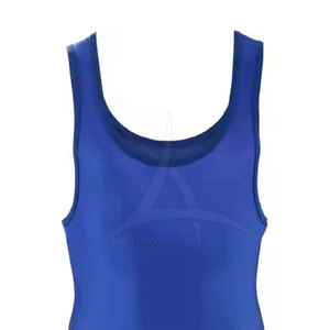 <b>Men</b> High Quality Eco-Friendly Breathable Quick Dry Spandex/Polyester Wrestling <b>Singlets</b> for Gym Training Power Lift - Product Image 5