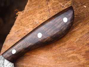 Cuchilla de acero de Damasco de alto carbono, cuchillos de cocina de borde afilado, Cuchillos con mango de madera - Product Image 6