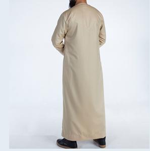 Robe musulmane Offre Spéciale thobes islamiques pour hommes vêtements islamiques pour hommes meilleure vente de vêtements islamiques teints en beige pour hommes - Product Image 3