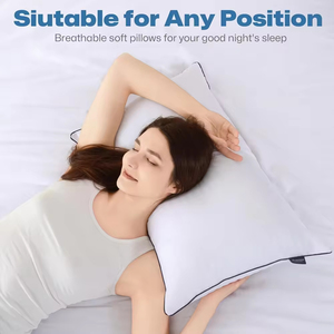 Taie d'oreiller en coton pur blanc confortable et douce pour la peau, vente en gros, hôtel, hôpital, pièce unique, taie d'oreiller et taie d'oreiller - Product Image 4