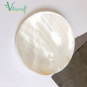 Plaque de coquille de perle de haute qualité. Plaque de nacre, plaque de Caviar, plaque de Service de Table. Taille: 9cm cadeau significatif - Product Image 5