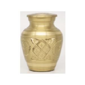 High Quality Brass Cremation <b>Keepsake</b> Urns With Gold And Pewter Finished <b>For</b> Human <b>Ashes</b> Funeral Supply - Product Image 4
