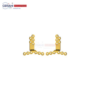 Lefort I orthognathic กรามเทียม0.6T ชุดคู่มือพลังงานขวาและซ้าย Sizes-21x29mm สีเหลือง24.76x23.10มม. 22x25mm - Product Image 3