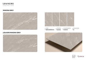 แผ่นกระเบื้องพอร์ซเลนขนาด 600x1200 ซม. ลายหินอ่อนแบบ Bookmatch ทันสมัย ผิวขัดเงา เหมาะสำหรับโรงแรม วิลล่า และการตกแต่งภายในระดับไฮเอนด์ - Product Image 5