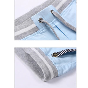 Pantaloncini di lino da uomo comodi pantaloncini Cargo alla moda in cotone con cerniera Fly 2XL stile estivo Casual decorazione con Logo tinta unita - Product Image 6