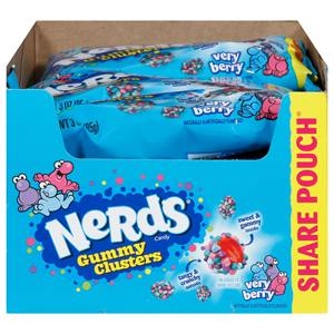 Vente en gros pour l'exportation, prix bas, bonbons Nerds Gummy Clusters TB 85g, 12 pièces, bonbons gélifiés fruités, bonbons croquants, collation, boîte en vrac - Product Image 1