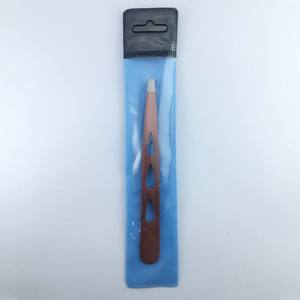 Pince à épiler à sourcils pointe droite poignée de revêtement en poudre d'acier inoxydable produits de vente chauds - Product Image 6