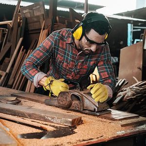 ถุงมือทำงานหนังที่ทนทานสำหรับทุกสภาพแวดล้อมถุงมือนิรภัยสำหรับใช้ในอุตสาหกรรมที่พักอาศัยให้มือที่ดีเยี่ยม - Product Image 3