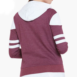 Sweat à capuche zippé en coton à bas prix avec texture douce conçu pour les vêtements de détente et les sweats à capuche pour femmes à usage décontracté - Product Image 5