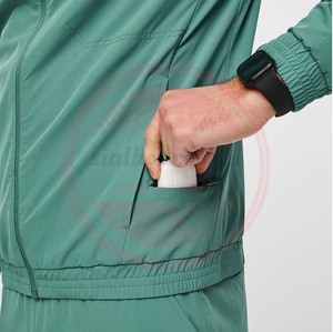 Uniformes médicaux pour hommes uniformes de personnel hospitalier en gros sur mesure vestes médicaux unisexes - Product Image 4