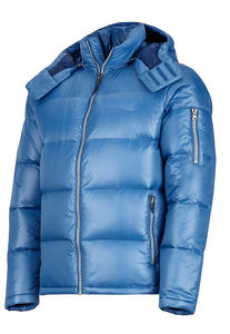 OEM Custom Slim Fit High Street Winter Coated Puffer <b>Jacket</b> Breathable Windproof Cotton-Filled Zipper Closure Men's Front Logo - Product Image 4