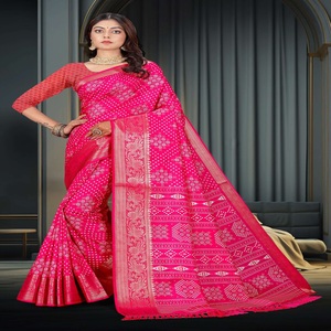Exclusivo Georgette tela Digital impreso Sari diseñador indio étnico impreso nupcial Saree para adultos última fiesta desgaste - Product Image 1