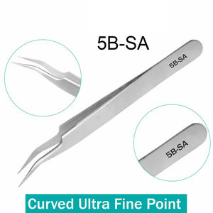 Pinzas profesionales de acero inoxidable genuino para extensión de pestañas Vetus volumen ruso mejores pinzas - Product Image 2