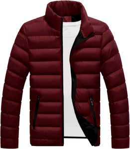 MOOVA TEXTILOES 2025 Veste matelassée légère pour homme de qualité supérieure avec col montant et fermeture éclair Veste d'hiver en duvet matelassée coupe-vent - Product Image 4