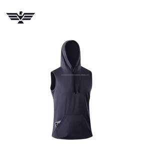 Sudadera con Capucha Ligera de Primavera al por Mayor, Unisex, Diseño Personalizado, Sin Mangas, con Bolsillo Canguro, 100% Algodón Francés - Product Image 6