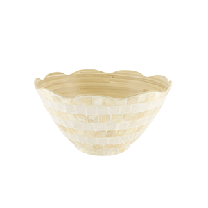 Beau bol en bambou filé MOP bord festonné nacre bol de service en gros décor à la maison ustensiles de cuisine du Vietnam - Product Image 1