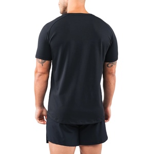 T-shirts surdimensionnés confortables et lourds en coton modal pour hommes T-shirt doux pour l'été - Product Image 2