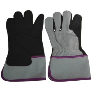 Guantes de Trabajo de Cuero Vacuno de Primera Calidad, Certificados CE, Resistentes al Calor, con Puño Reforzado de Goma, Duraderos para Seguridad Laboral - Product Image 6