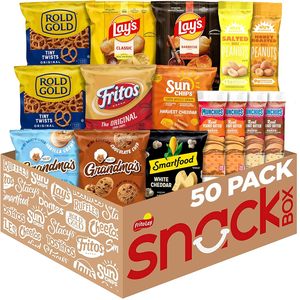 Frito-Lay <b>Sweet</b> & Salty Snacks, Variety Mix of Cookies, Crackers, Chips & Nuts, 4.13 Pounds, (Pack of 50) - Product Image 1