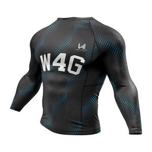 T-shirt de compression à manches longues avec logo personnalisé, séchage rapide, pour le basketball, la course à pied, l'entraînement, sous-vêtement de sport pour hommes - Product Image 4