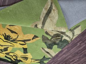 พรมหรูหรา100% ตกแต่งด้วยมือคุณภาพสูงพรมคอตตอนลายแอบสแตรก1ชิ้นตัดห่วง - Product Image 6