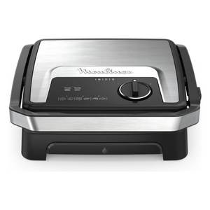Parrilla y Plancha Eléctrica 2 en 1 Moulinex INICIO 2000W, Modelo Plateado y Negro GI272D10 - Product Image 3