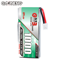 GAONENG GNB Baterai LiPo Berkualitas Tinggi 1000mAh 1S 3.8V HV 70C dengan Colokan PH2.0 Soft Pack untuk Drone FPV Mini 1.6 Inci 2 Inci