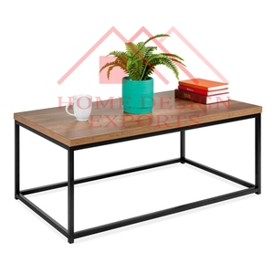 Mesa de centro hecha a mano con tapa de madera, muebles a precio mayorista - Product Image 2