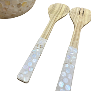 Cuenco para fregona al mejor precio barato, cuenco para servir de bambú hilado con fregona, ensaladera con incrustaciones, utensilios de cocina al por mayor de estilo americano de Vietnam - Product Image 4