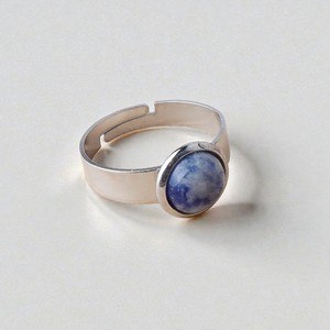 925 Sterling <b>Silver</b> <b>Adjustable</b> Round Cabochon Sodalite Gemstone <b>Rings</b> - Handmade Birthstone <b>Rings</b> Wholesale - Product Image 1