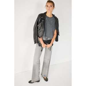 Camiseta Corta con Bordado de Piedras - Product Image 2