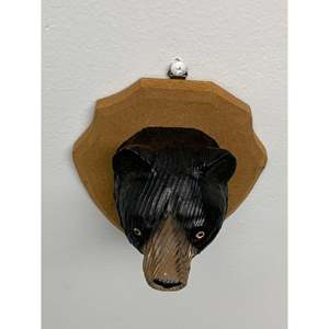 YEEYAYA intagliato a mano testa di orso parete arte scultura in legno per la decorazione per la casa regalo di natale presente decorazione da parete in legno figurina - Product Image 1