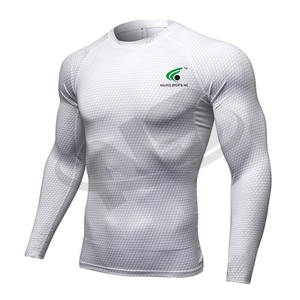 Vente en gros de haut athlétique à manches longues personnalisé pour hommes, qualité supérieure, extensible et durable avec un look kimono de Jiu Jitsu - Product Image 6